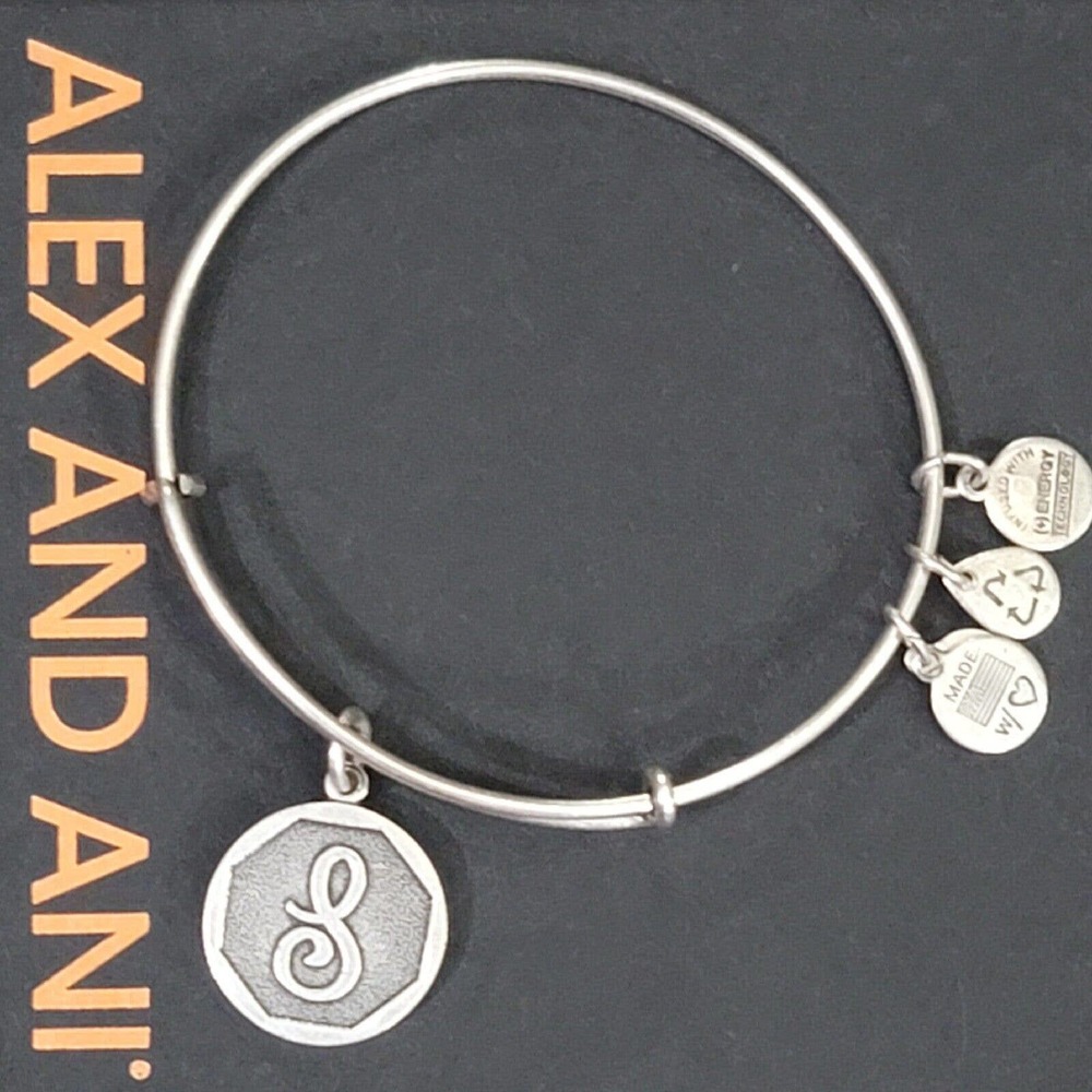 Alex And Ani Letter S Initial Charm Bracelet